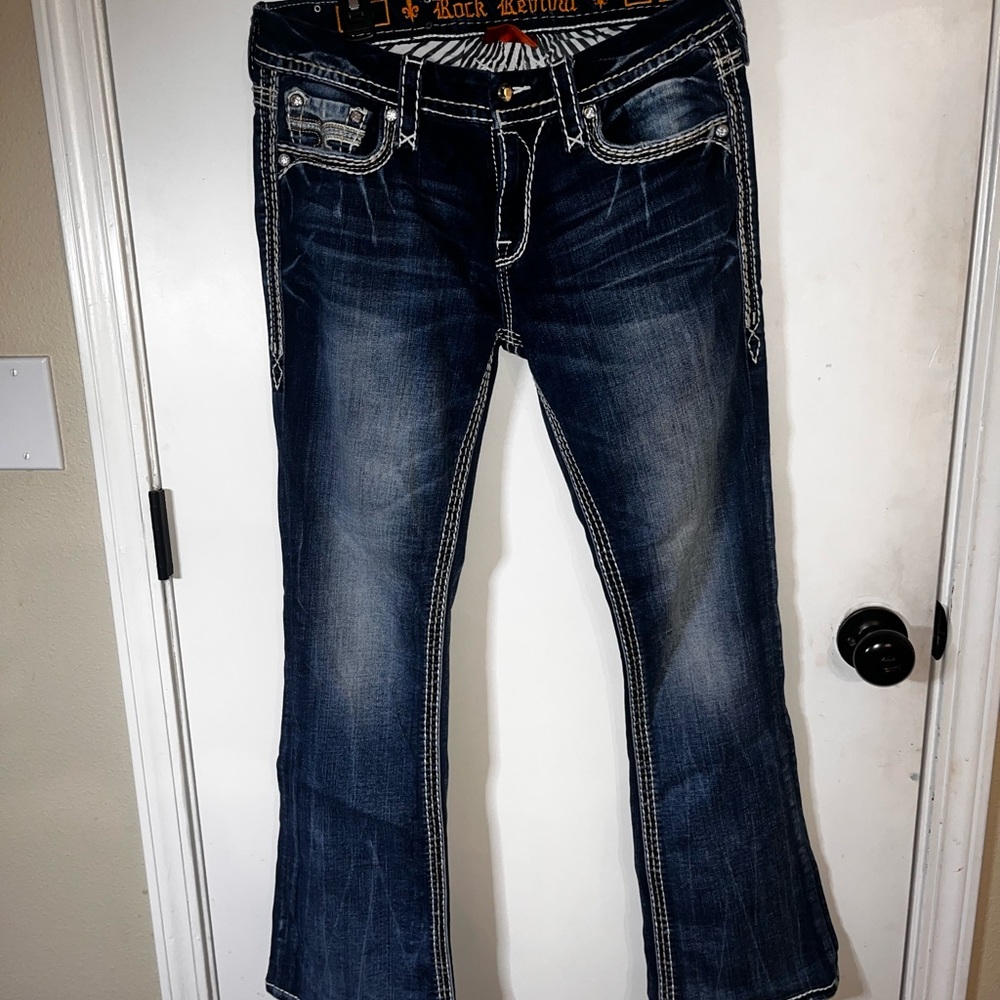 Women’s Rock Revival Dark Blue Boot Cut Jeans 30x30